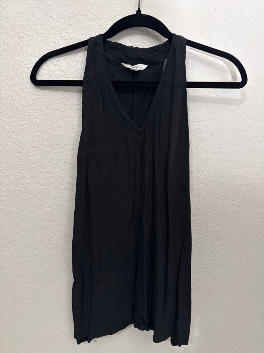 Jack Tank Top Womens Small  Black Sleeveless V-Neck